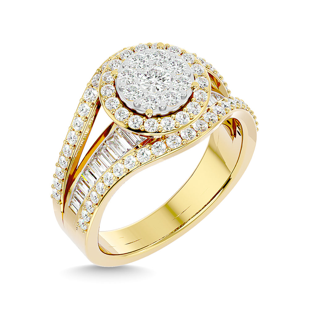 Diamond 1 1/2 Ct.Tw. Engagement Ring in 14K Yellow Gold