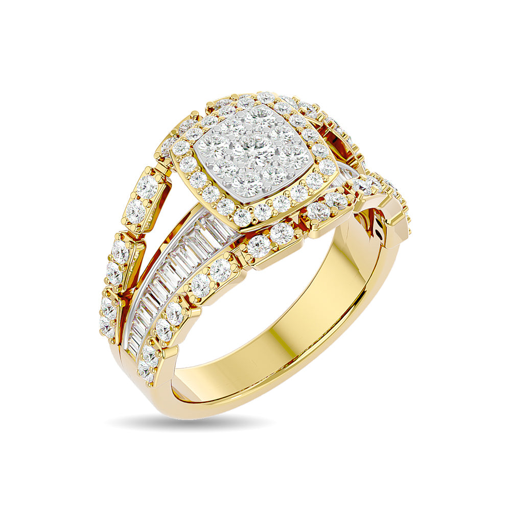 Diamond 1 1/2 Ct.Tw. Engagement Ring in 14K Yellow Gold