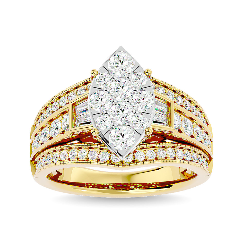 Diamond 1 1/2 Ct.Tw. Engagement Ring in 14K Yellow Gold