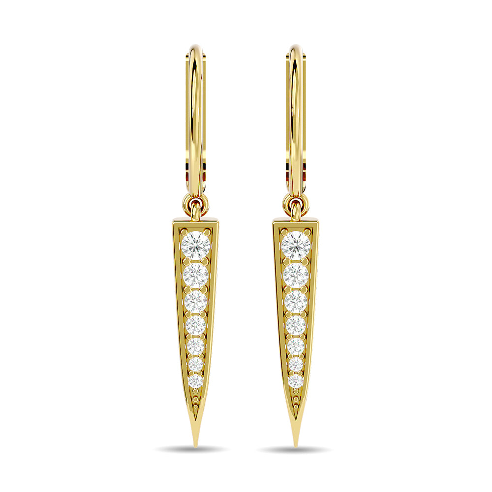 Diamond Fashion Earrings 1/6 ct tw in 10K Yellow Gold