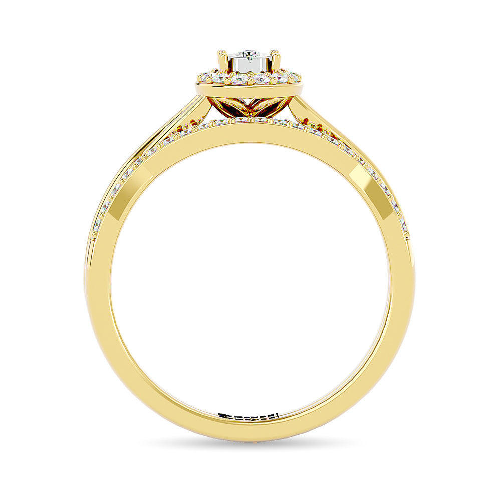 Diamond 1/4 ct tw Promise Bridal Ring in 10K Rose Gold