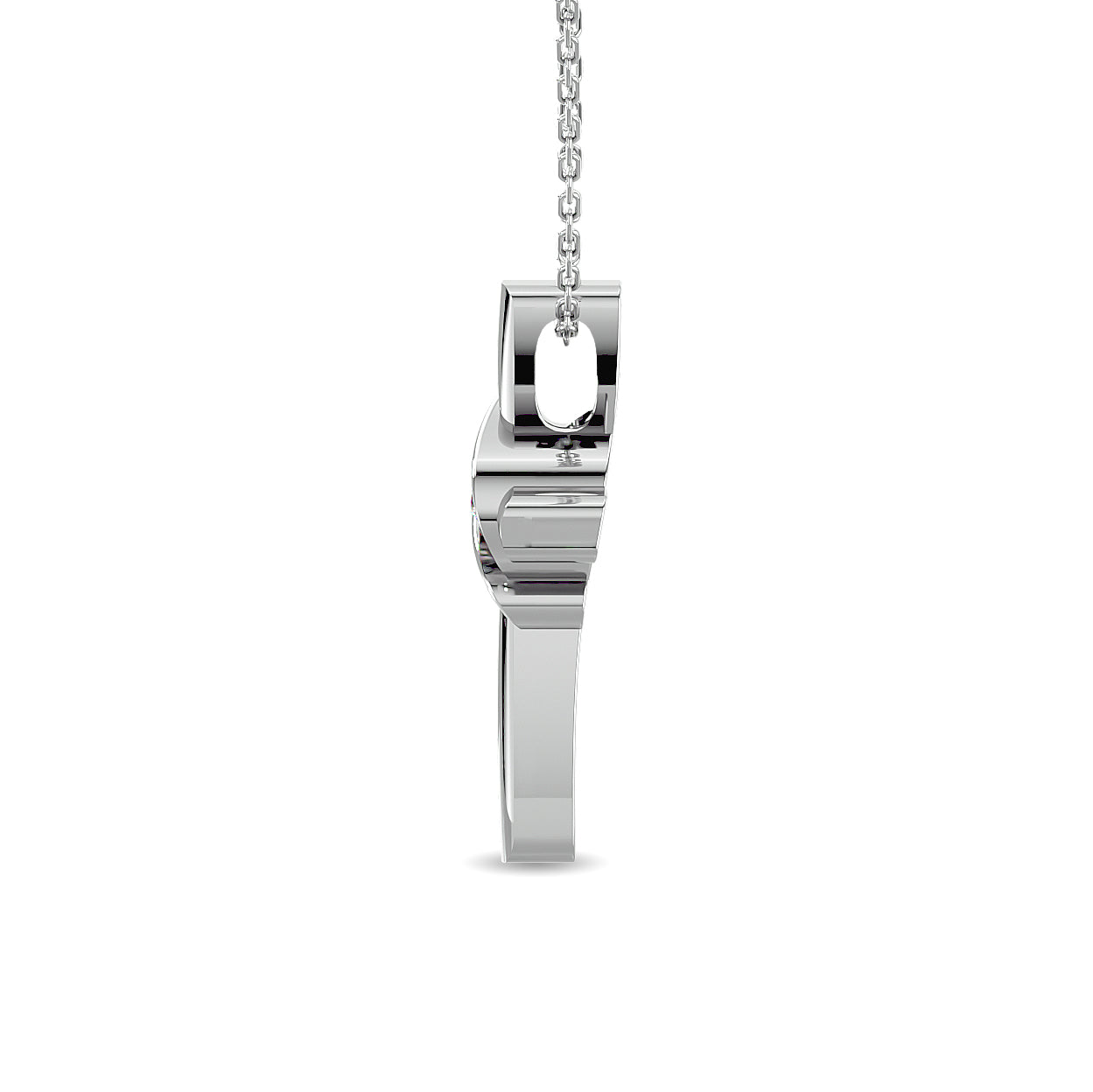 Diamond 1/50 ct tw Cross Pendant in Sterling Silver