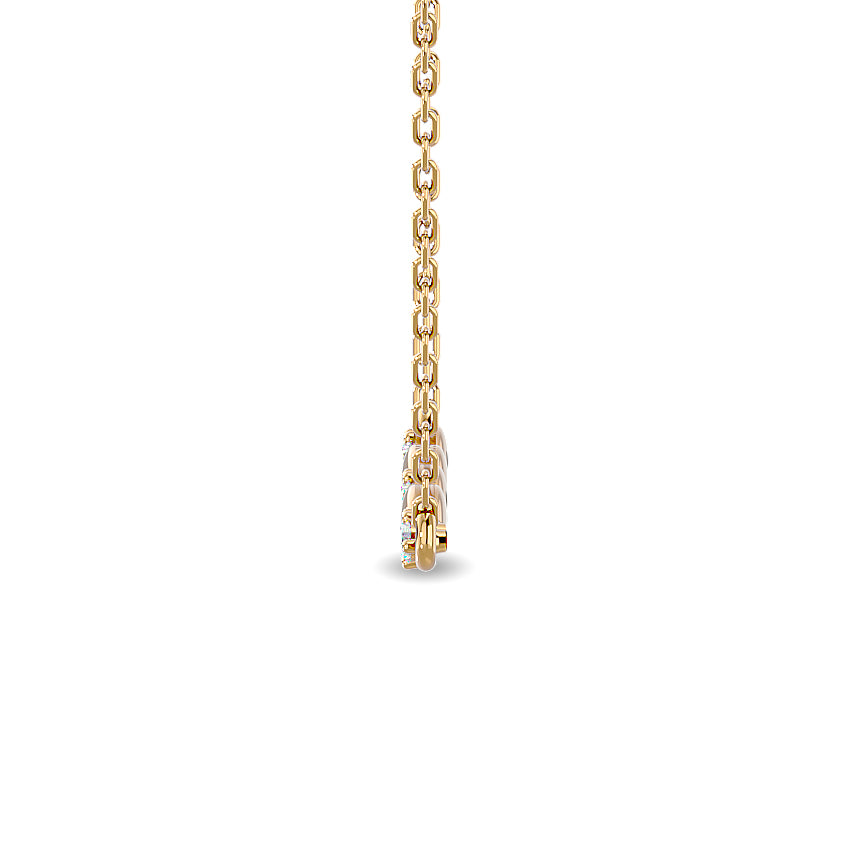 Diamond 1/10 ct tw Fashion Necklace in 10K Yellow Gold