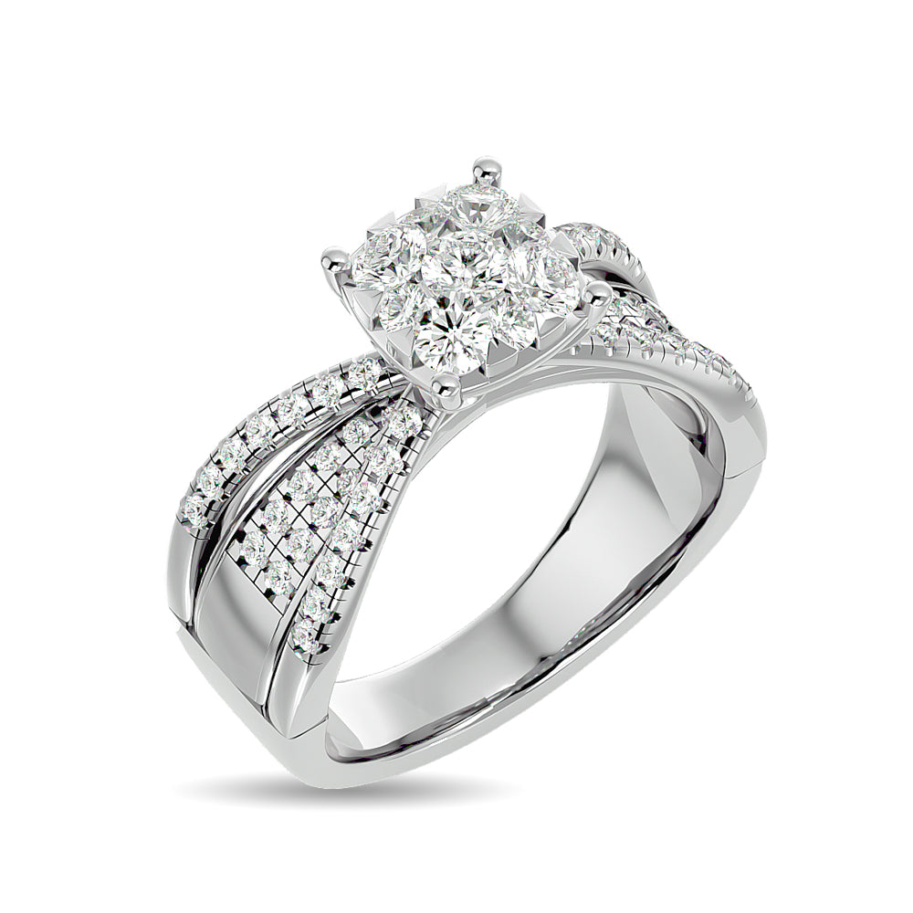 Diamond 1 ct tw Engagement Ring in 14K White Gold