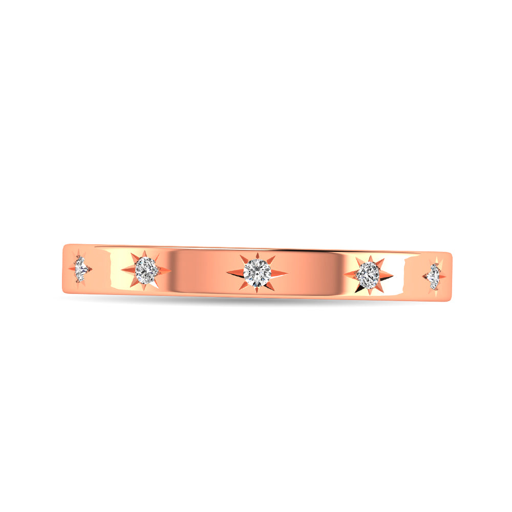 Diamond 1/20 ct tw Bar Ring in 10K Rose Gold