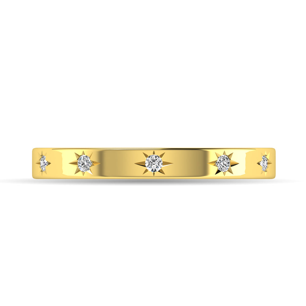 Diamond 1/20 ct tw Bar Ring in 10K Yellow Gold