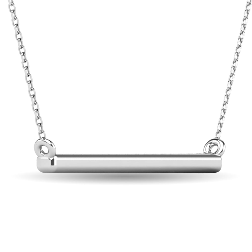 Diamond 1/6 ct tw Diamline Necklace in 10K White Gold