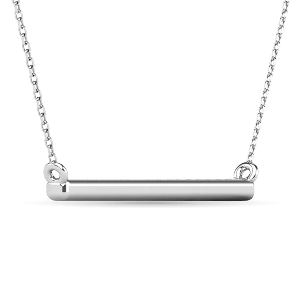 Diamond 1/6 ct tw Diamline Necklace in 10K White Gold