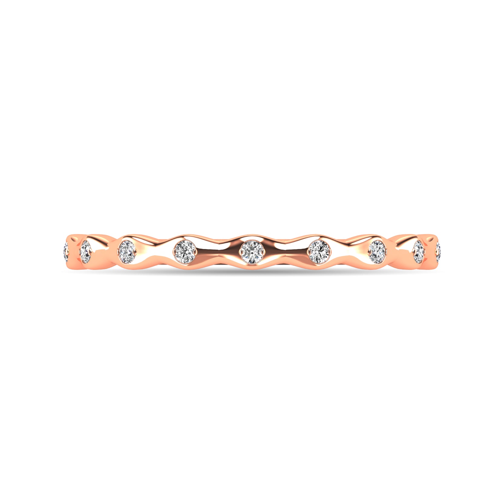 Diamond 1/10 ct tw Stackable Ring in 14K Rose Gold