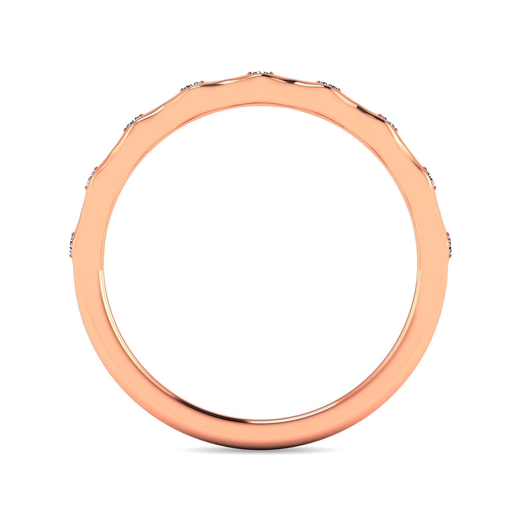 Diamond 1/10 ct tw Stackable Ring in 14K Rose Gold