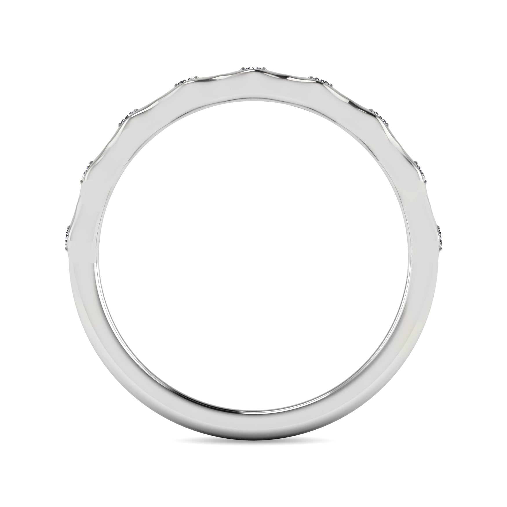 Diamond 1/10 ct tw Stackable Ring in 10K White Gold