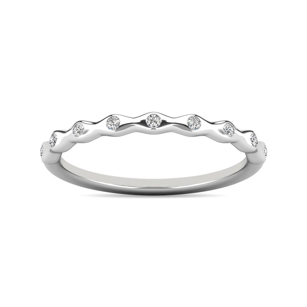 Diamond 1/10 ct tw Stackable Ring in 10K White Gold