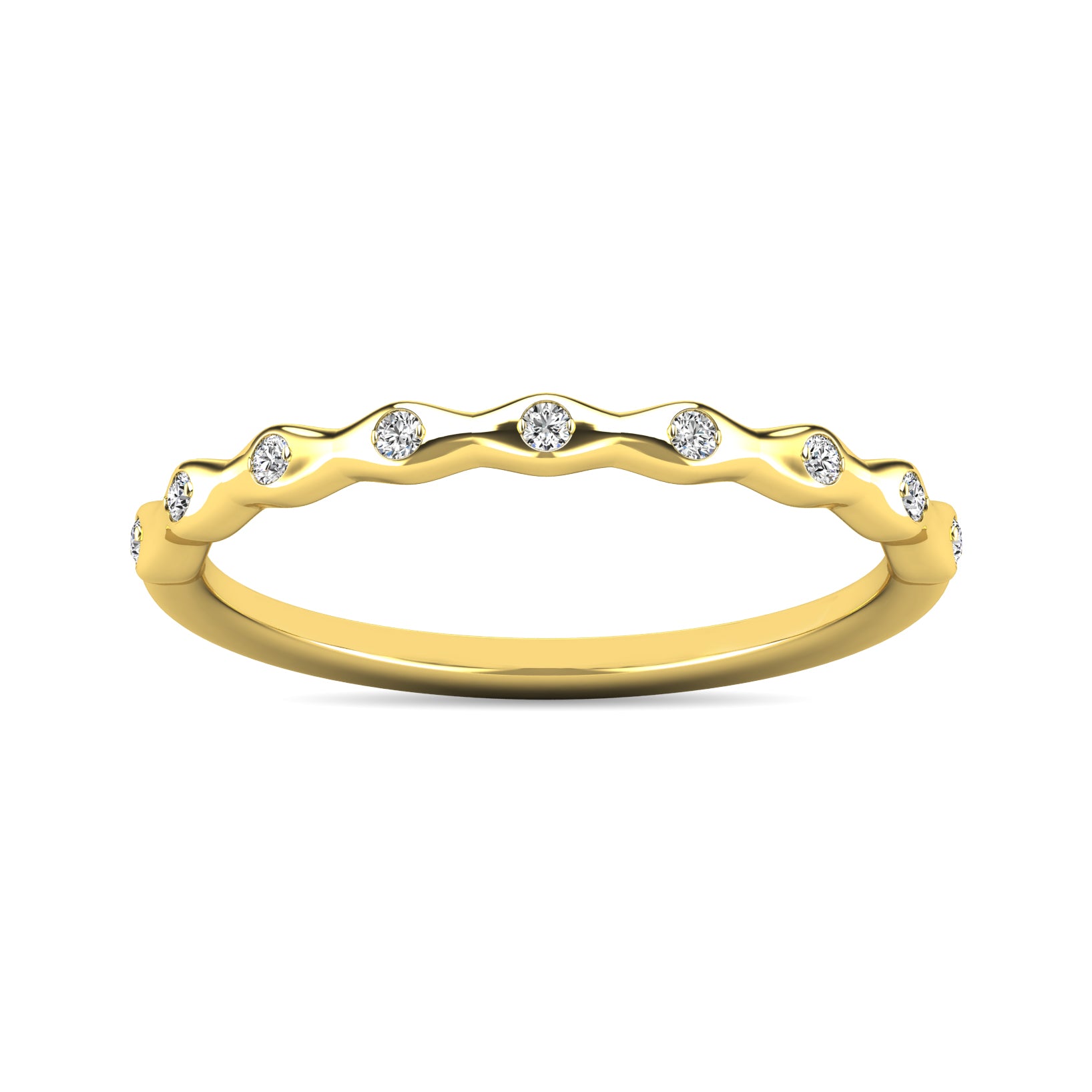 Diamond 1/10 ct tw Stackable Ring in 10K Yellow Gold