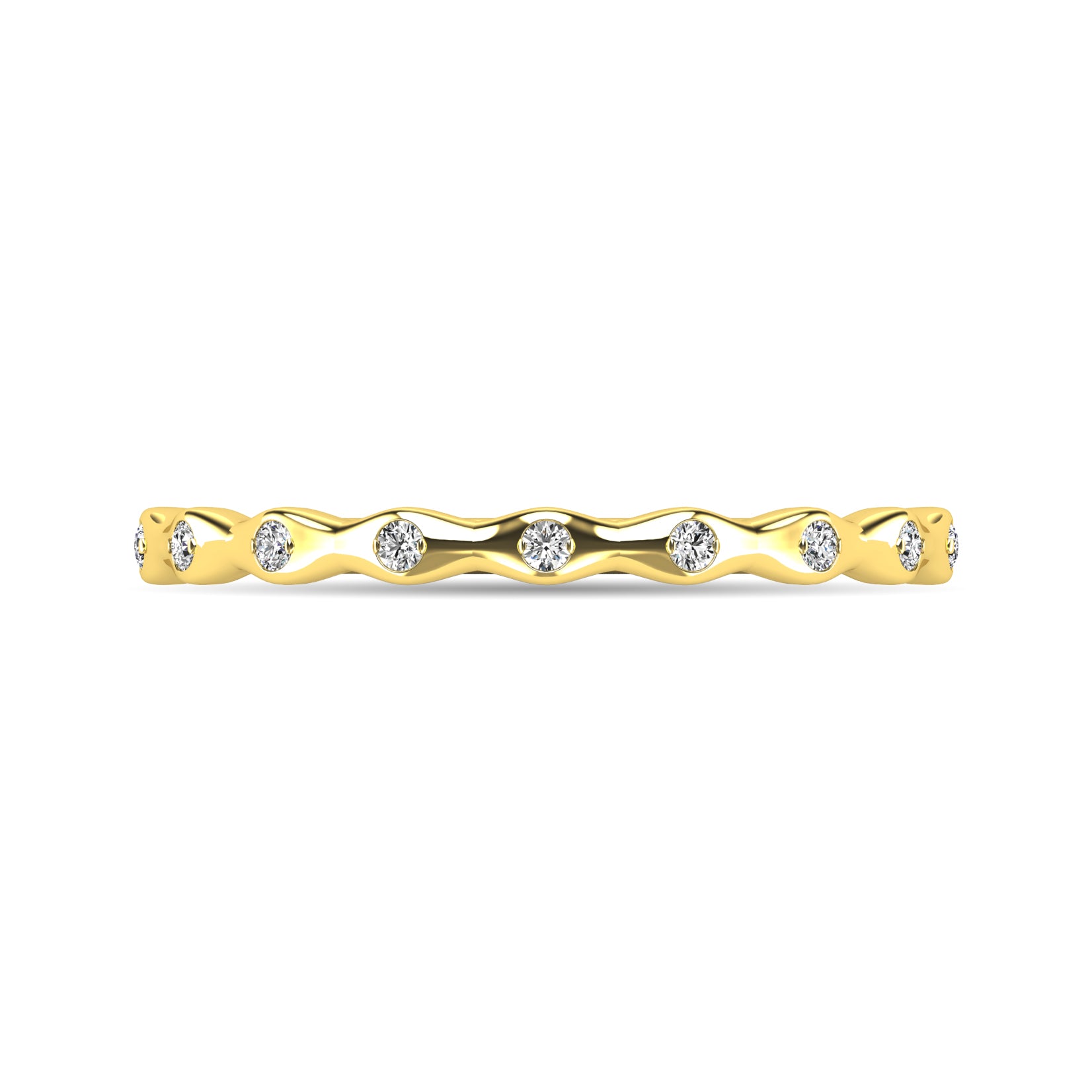 Diamond 1/10 ct tw Stackable Ring in 10K Yellow Gold