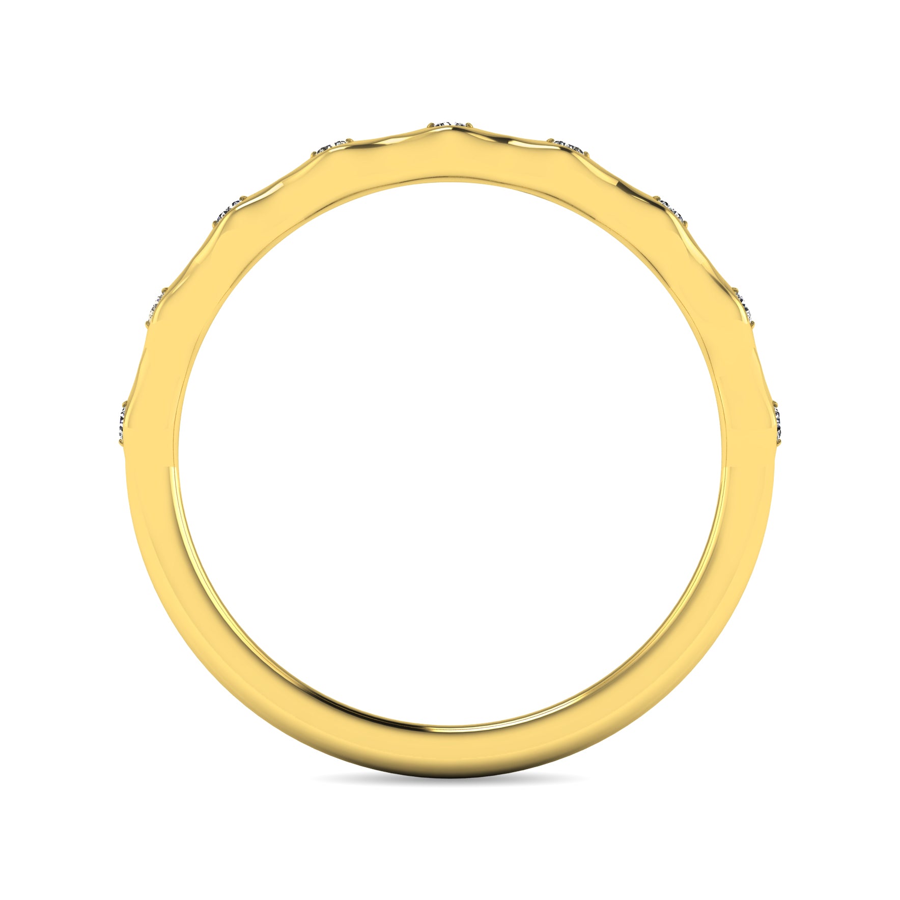 Diamond 1/10 ct tw Stackable Ring in 10K Yellow Gold