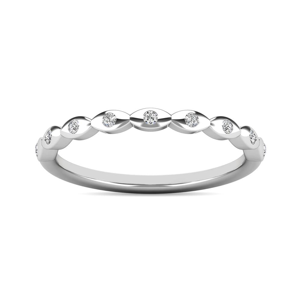 Diamond 1/10 ct tw Stackable Ring in 10K White Gold