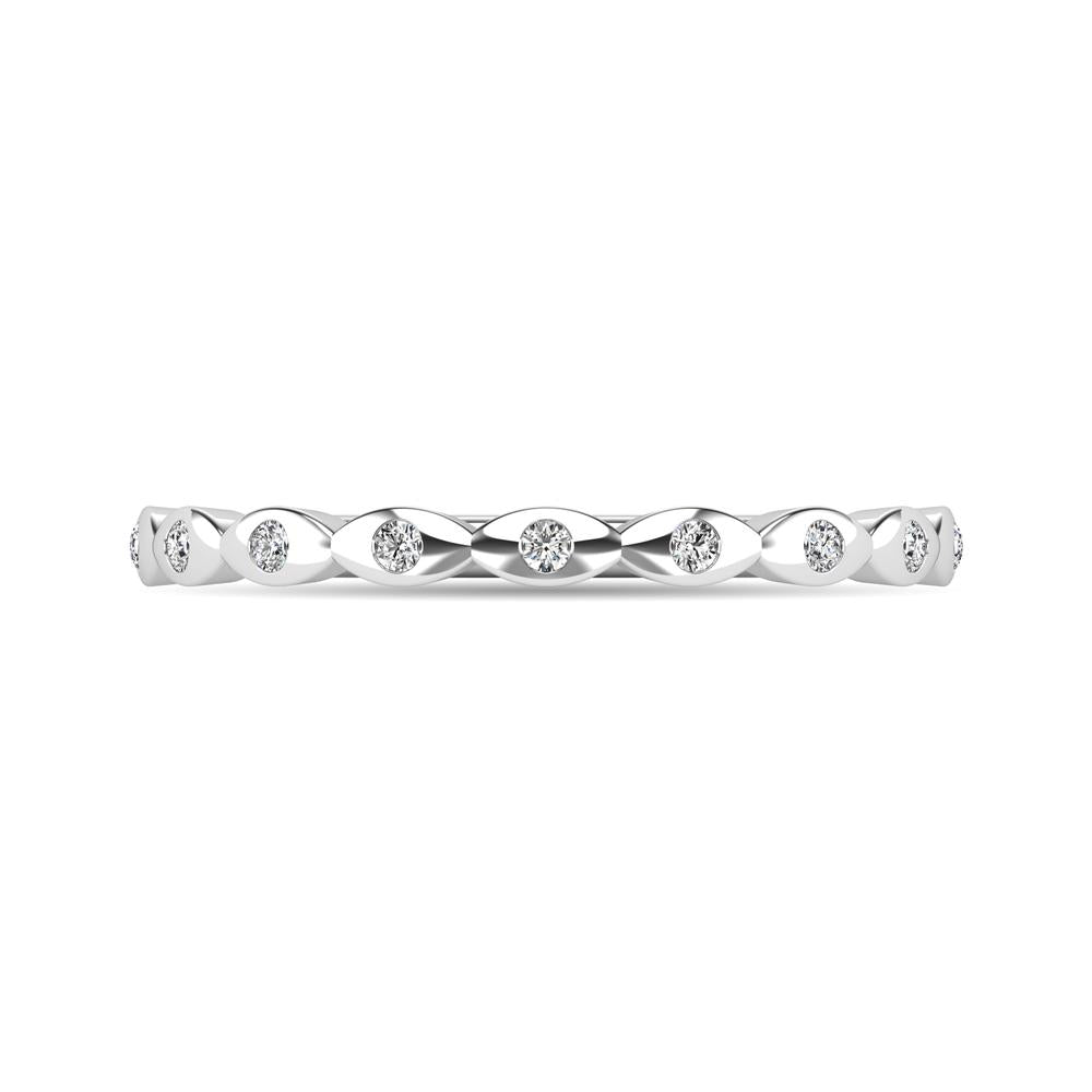 Diamond 1/10 ct tw Stackable Ring in 10K White Gold