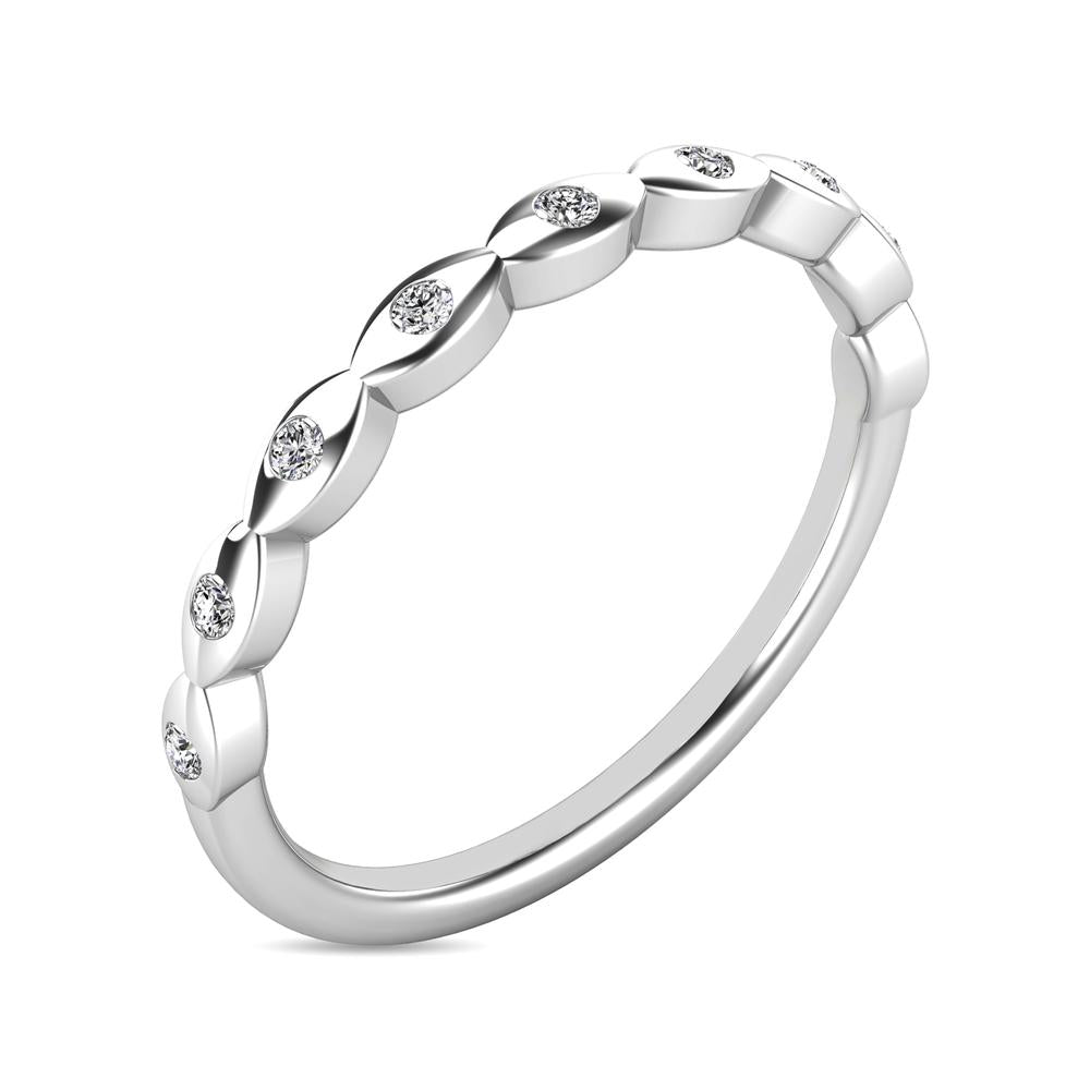 Diamond 1/10 ct tw Stackable Ring in 10K White Gold