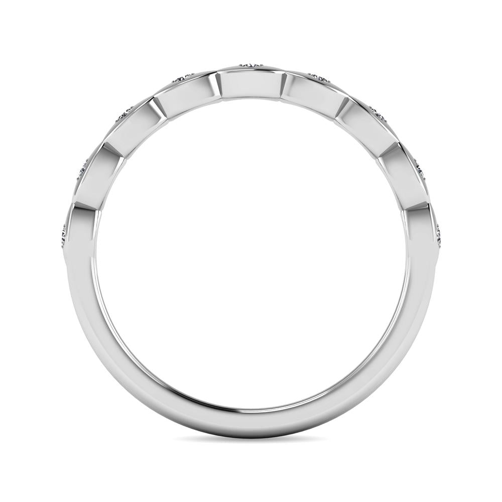 Diamond 1/10 ct tw Stackable Ring in 10K White Gold