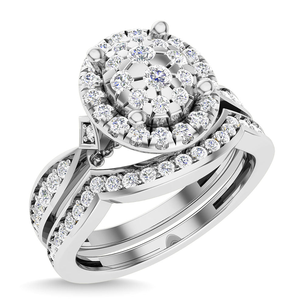 Diamond 5/8 Ct.Tw. Bridal Ring in 14K White Gold