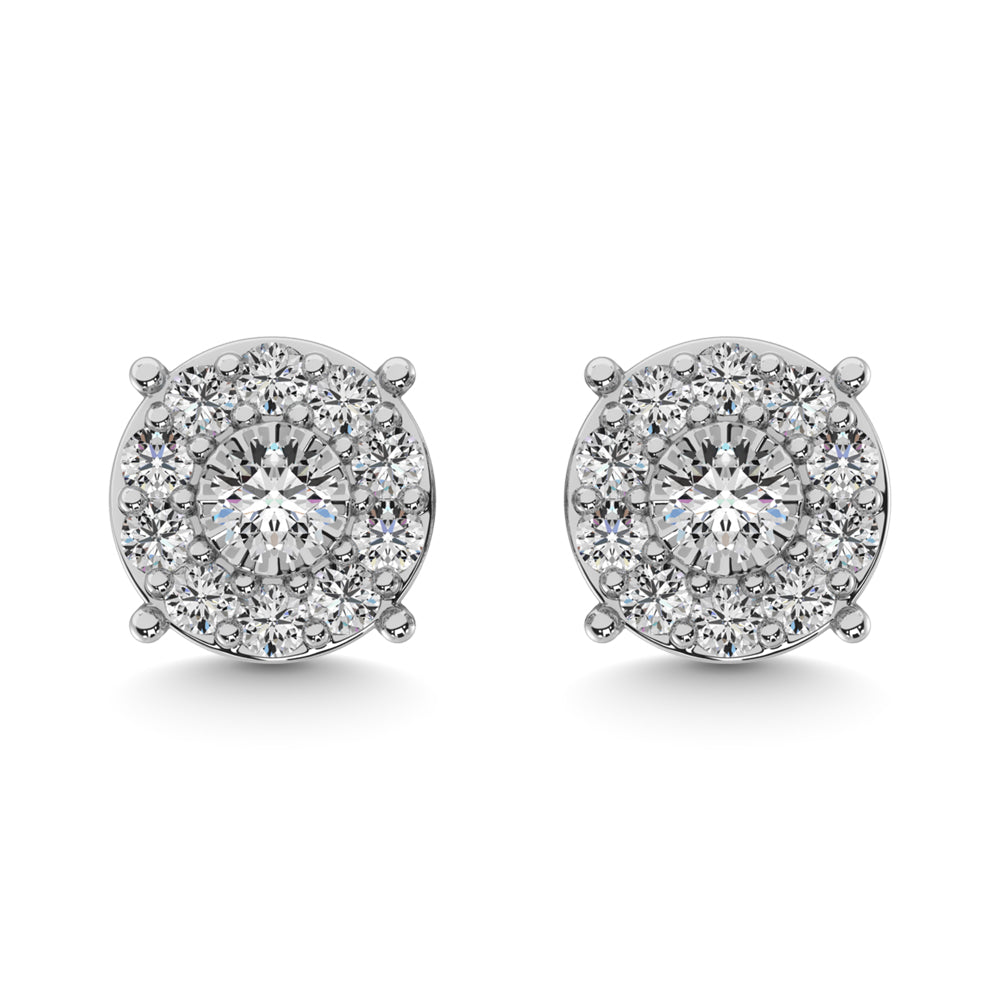 Diamond 1/20 ct tw Fashion Earrings in Sterling Silver