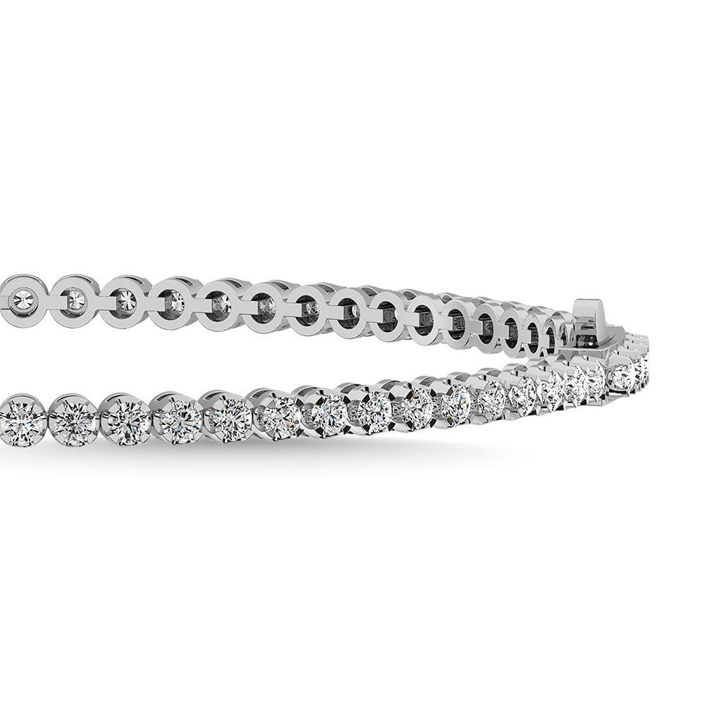 Diamond 1 Ct.Tw. 14K White Gold  Tennis Bracelet