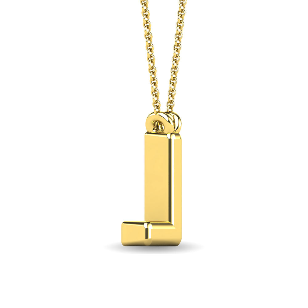 Diamond 1/20 Ct.Tw. Letter L Pendant in 10K Yellow Gold&quot;&quot;