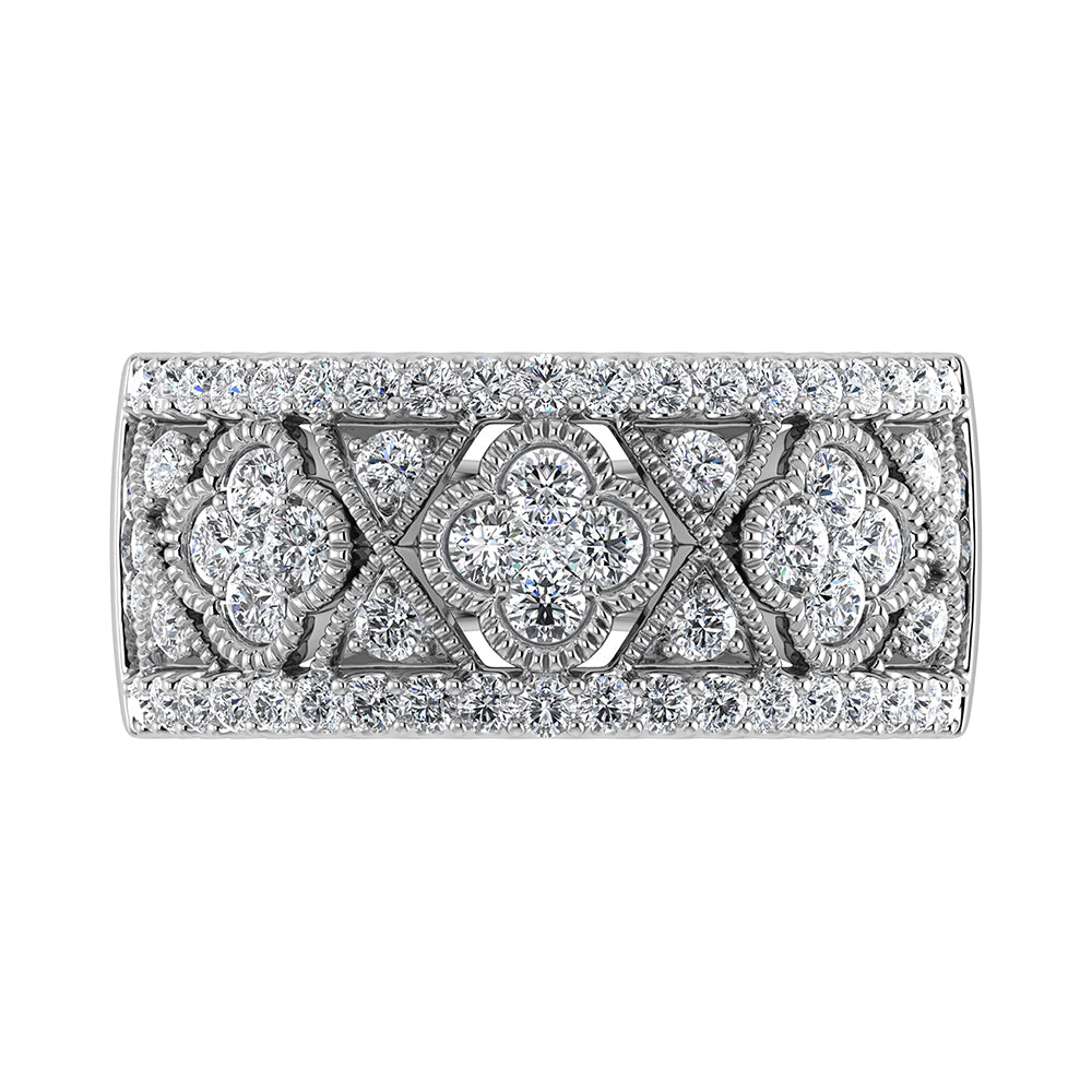 14K White Gold 1 Ct Ct.Tw. Diamond Fashion Band