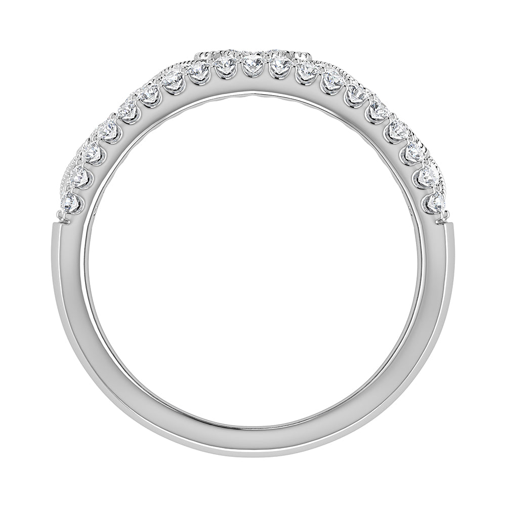 14K White Gold 1 Ct Ct.Tw. Diamond Fashion Band