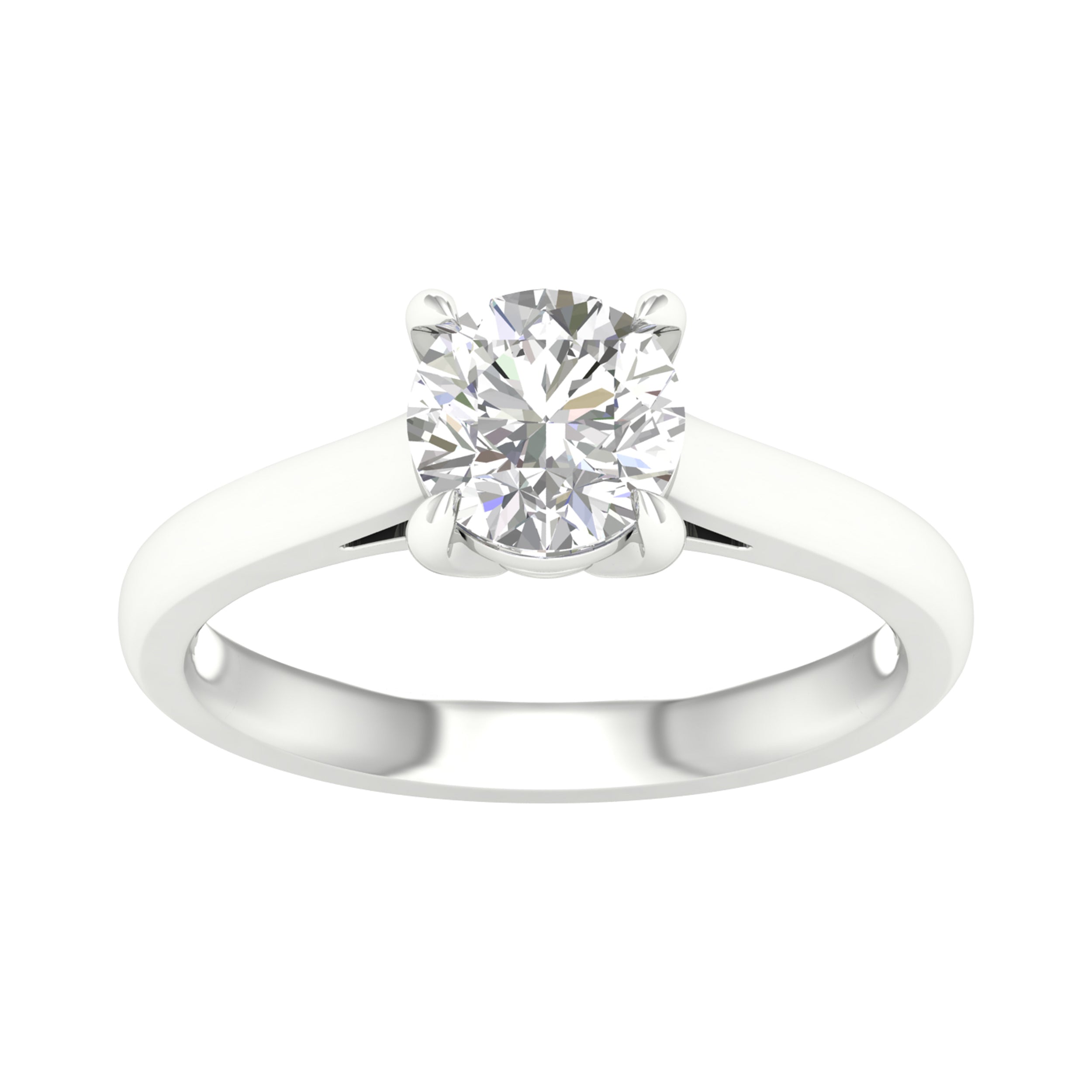 14K White Gold 1.50Ct Certified Lab Grown Diamond Ring ( Igi Certified )