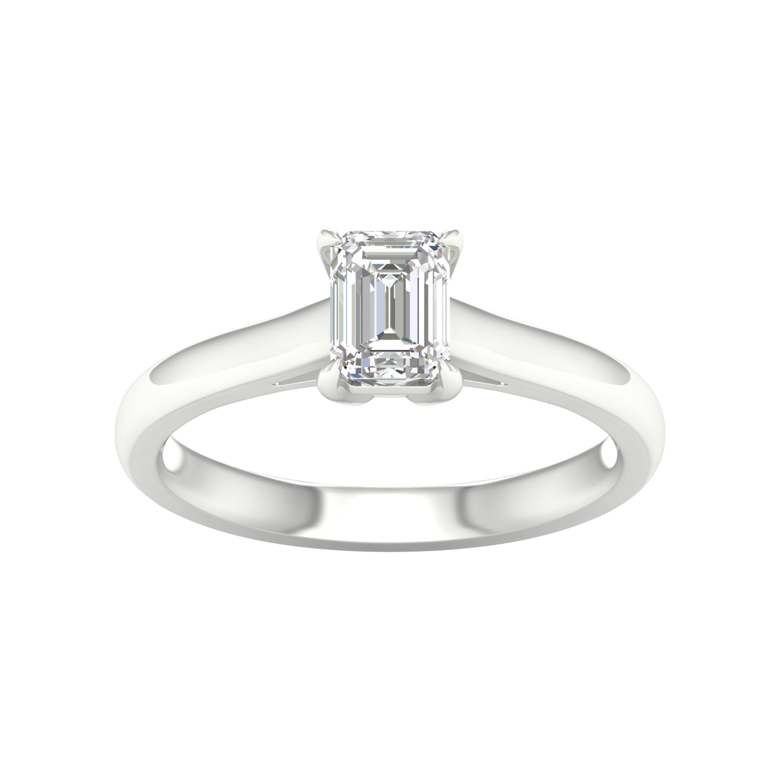 14K White Gold 0.75Ct Certified Lab Grown Diamond Ring ( Igi Certified )