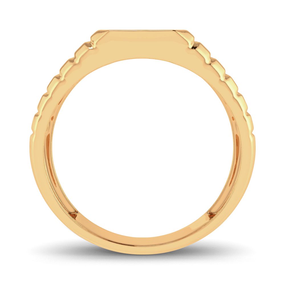 10K Yellow Gold 0.15Ct Diamond Mens Ring