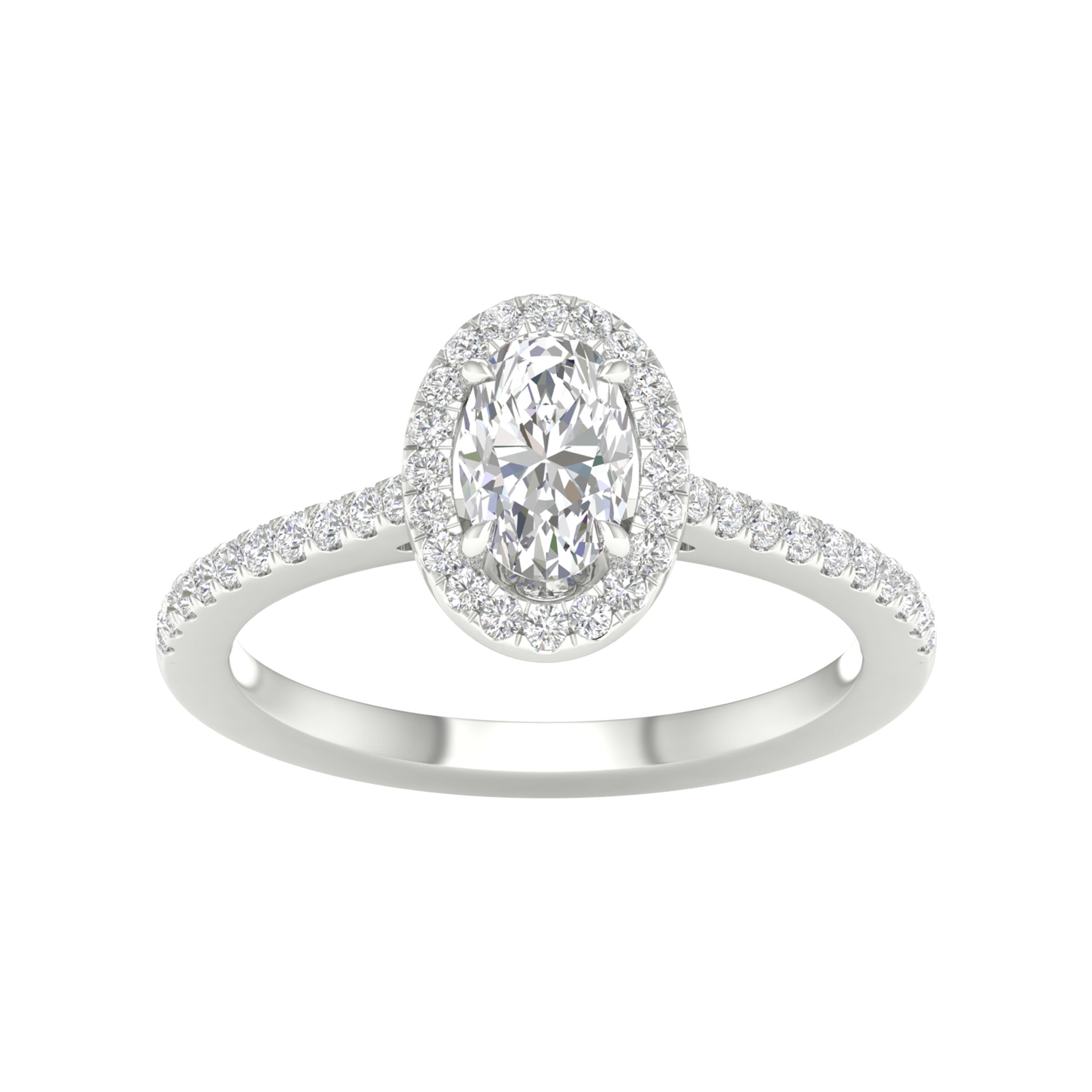 14K White Gold 1.25Ct Certified Lab Grown Diamond Ring ( Igi Certified )