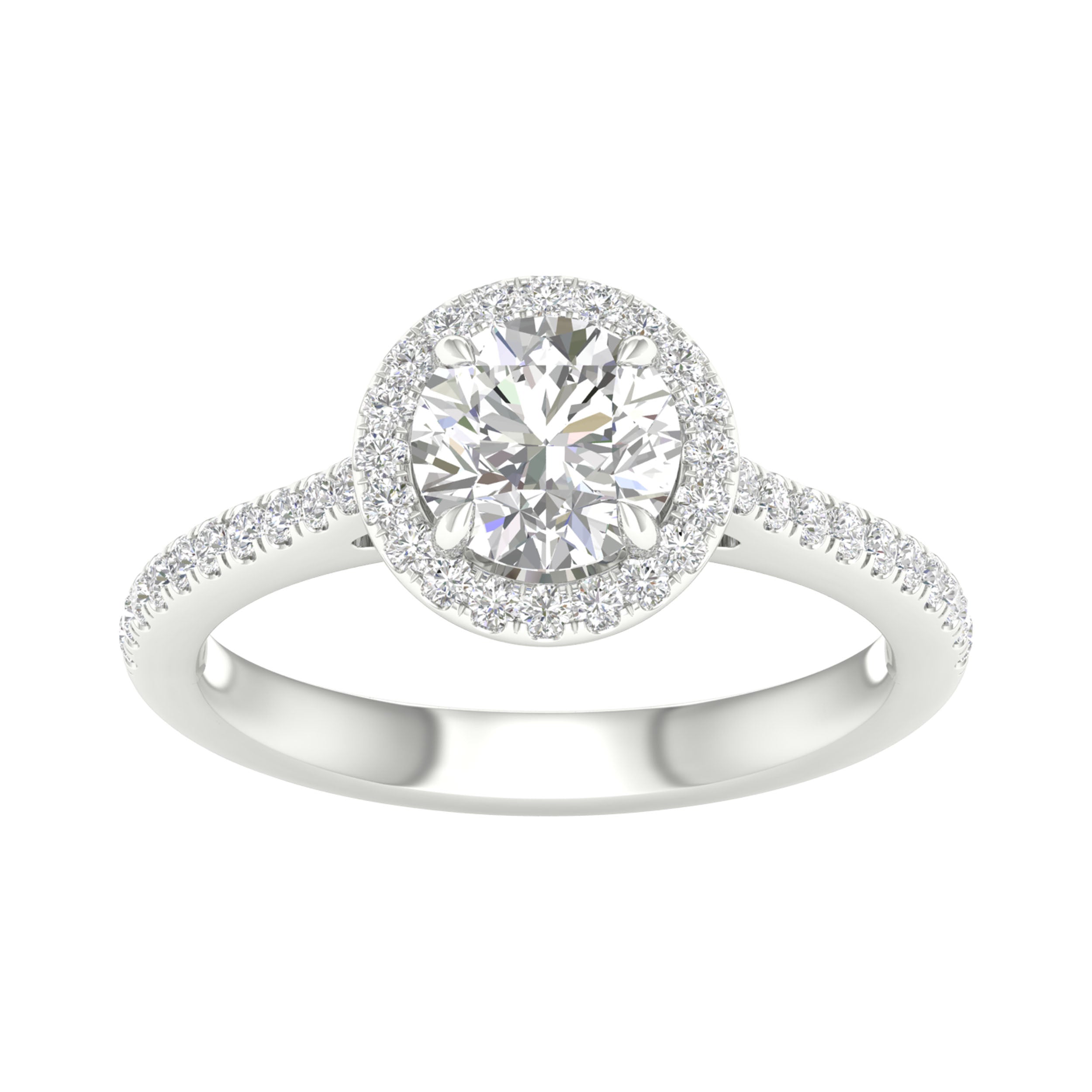 14K White Gold 1.75Ct Certified Lab Grown Diamond Ring ( Igi Certified )