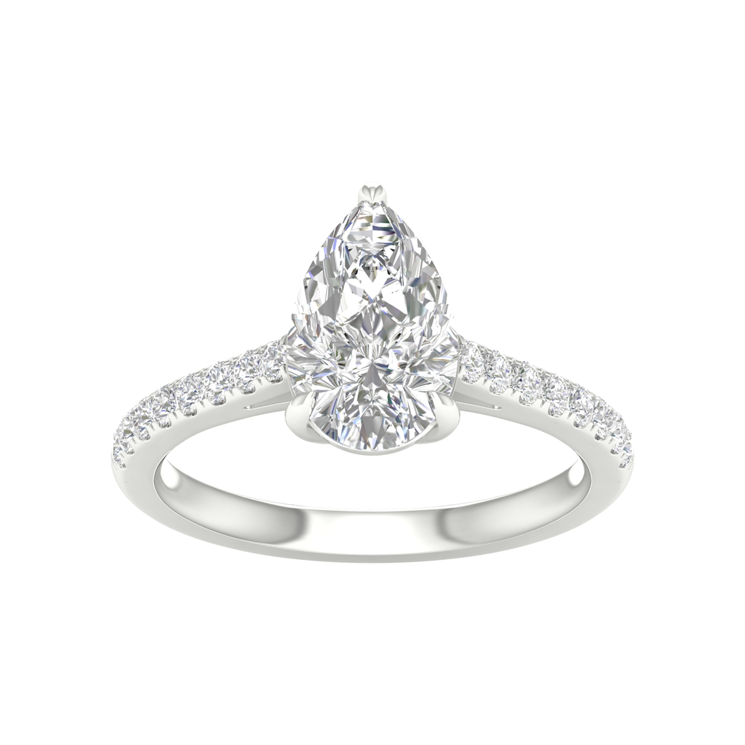 14K White Gold 2.25Ct Lab Grown Diamond Ring