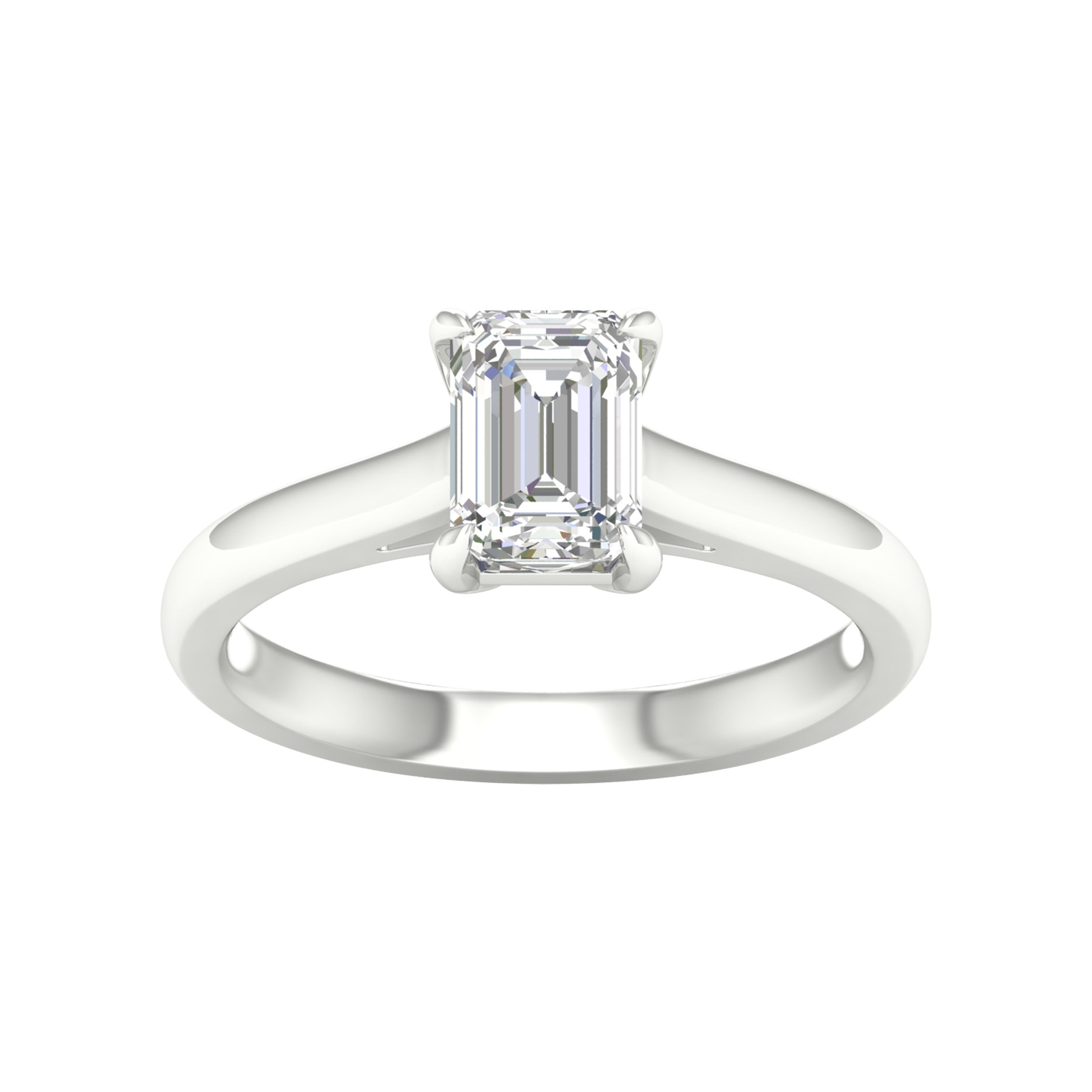 14K White Gold 1.50Ct Lab Grown Solitare Ring