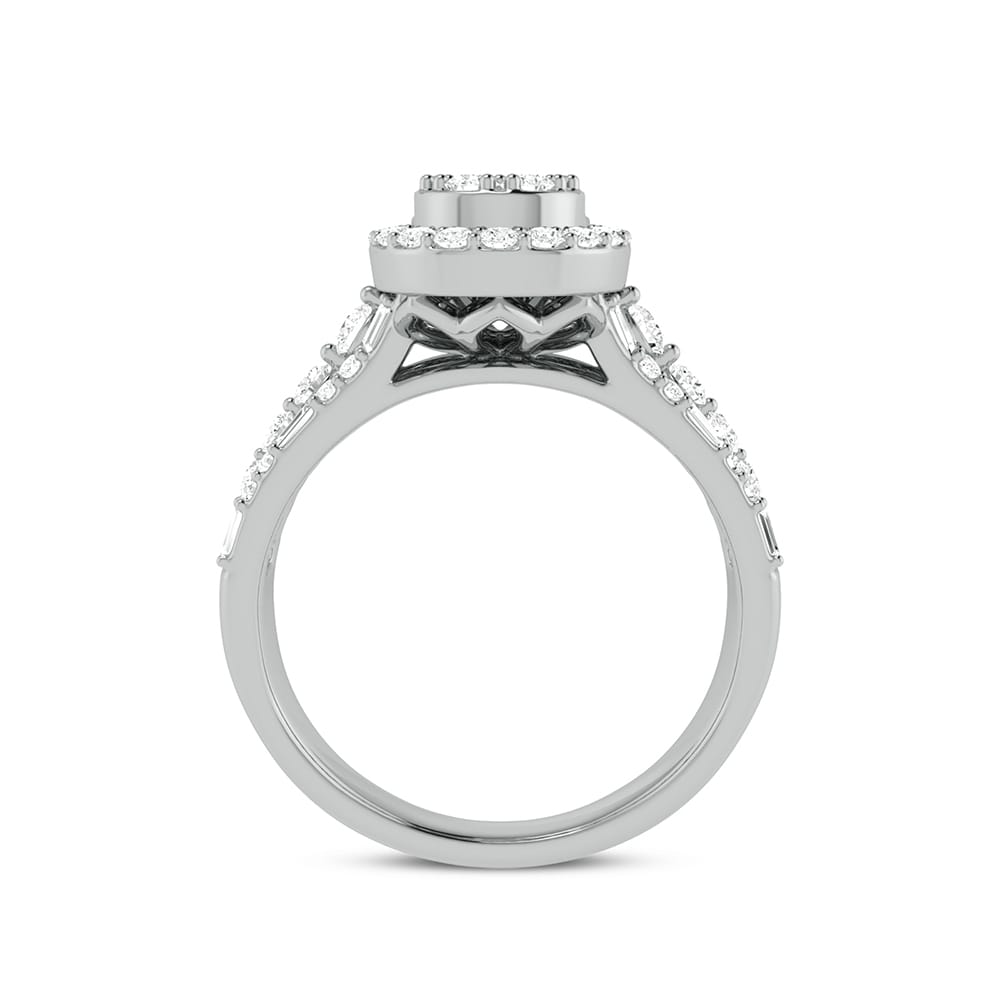 14K White Gold 0.75Ct Engagement Ring