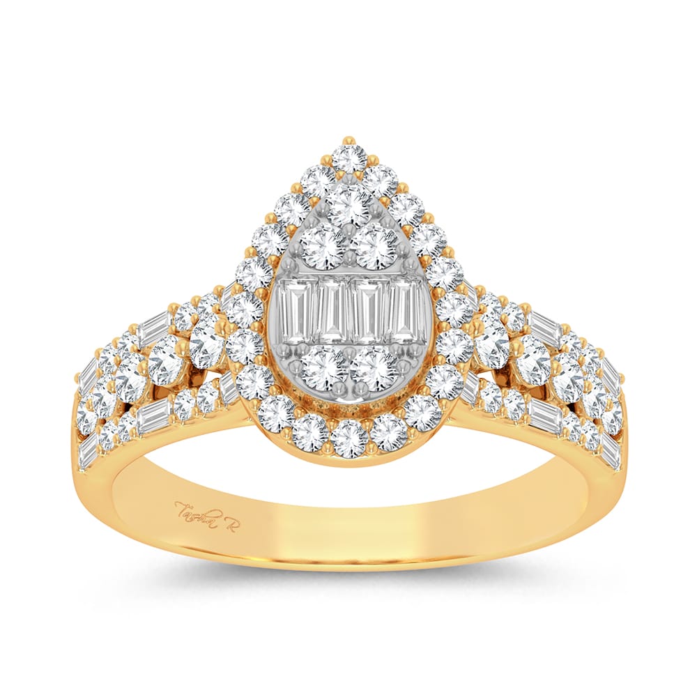 14K Yellow Gold 0.75Ct Engagement Ring