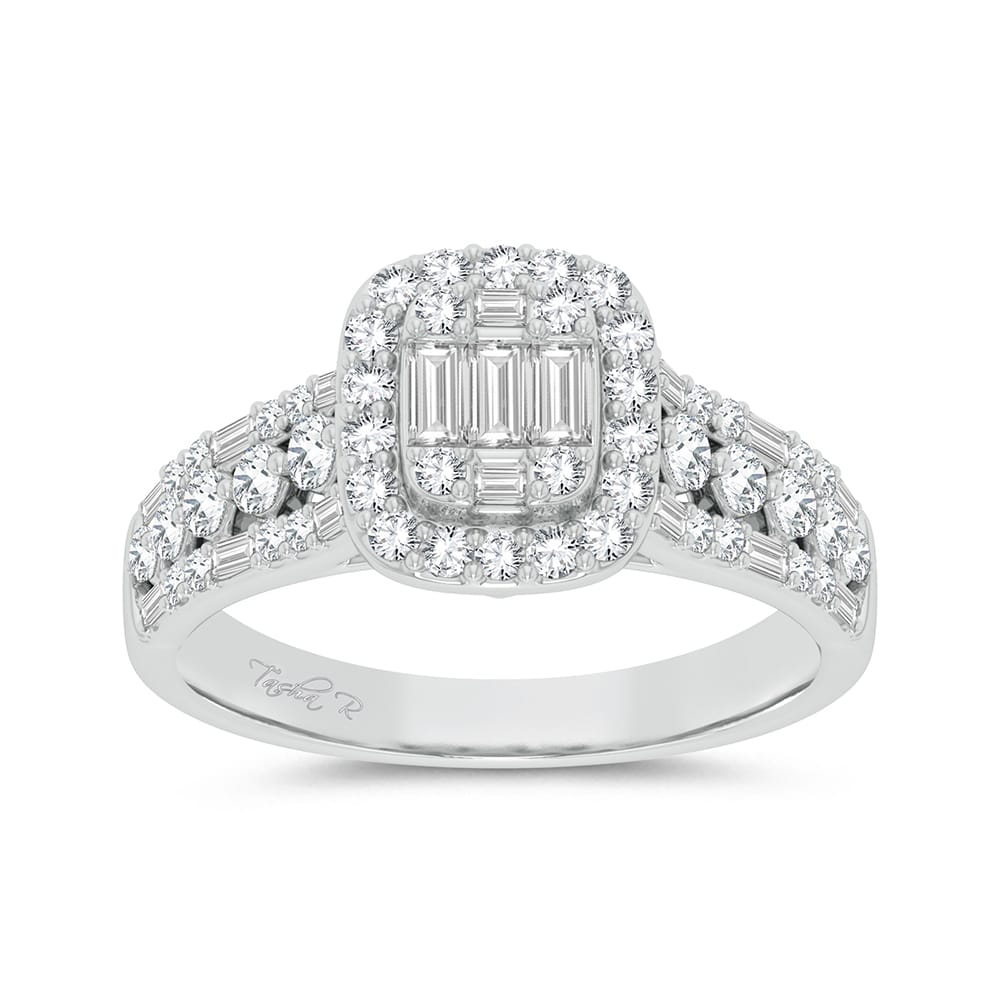 14K White Gold 0.75Ct Engagement Ring