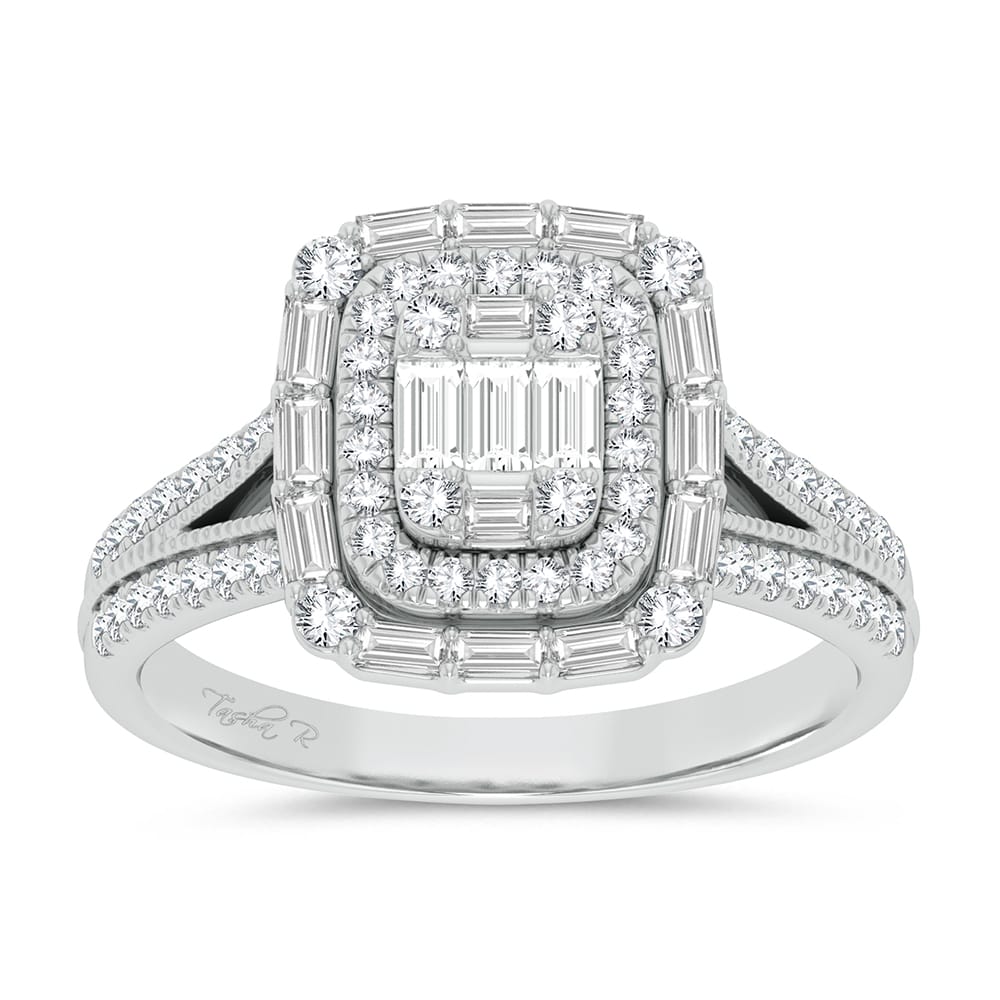 14K White Gold 0.75Ct Engagement Ring