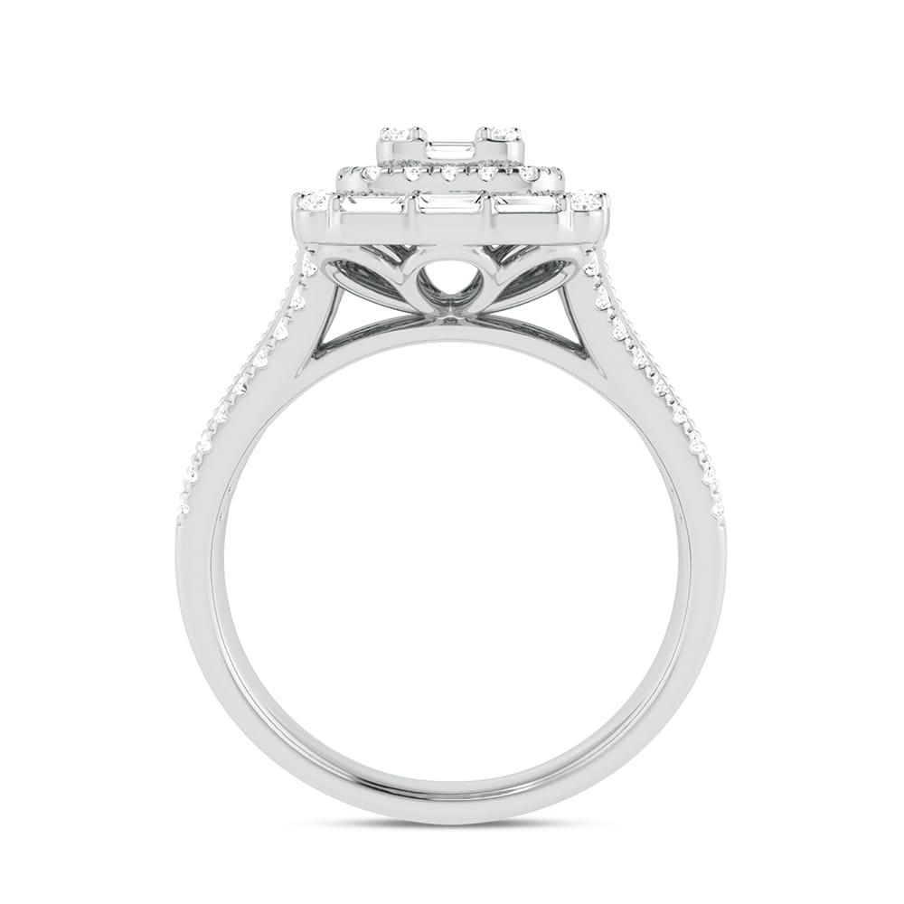 14K White Gold 0.75Ct Engagement Ring