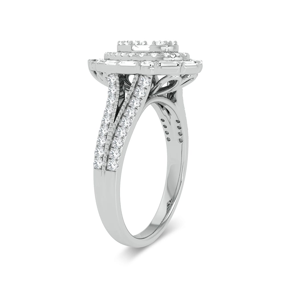 14K White Gold 0.75Ct Engagement Ring