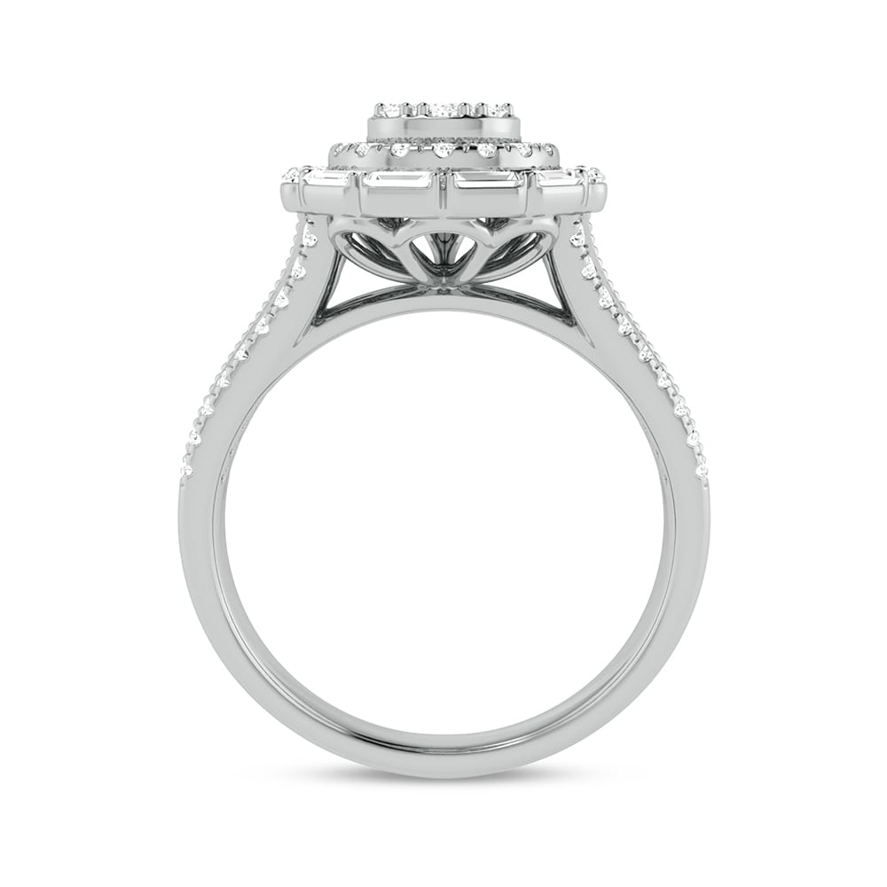 14K White Gold 0.75Ct Engagement Ring