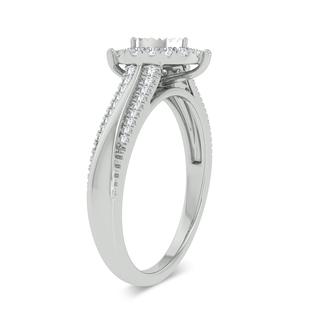 10K White Gold 0.15Ct Diamond Ring