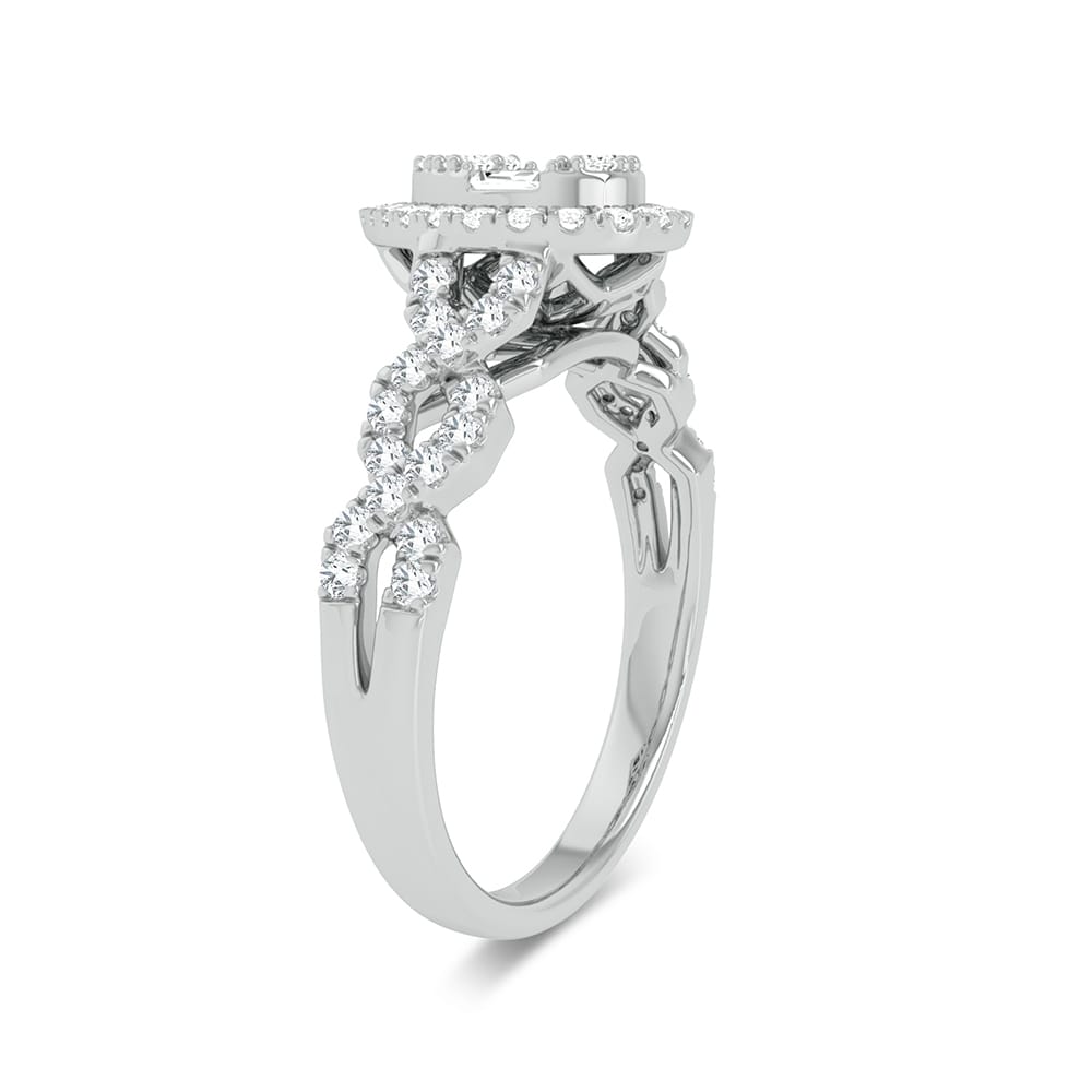 14K White Gold 0.50Ct Fashion Ring