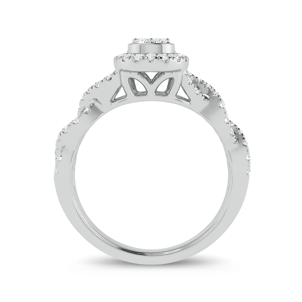 14K White Gold 0.50Ct Fashion Ring