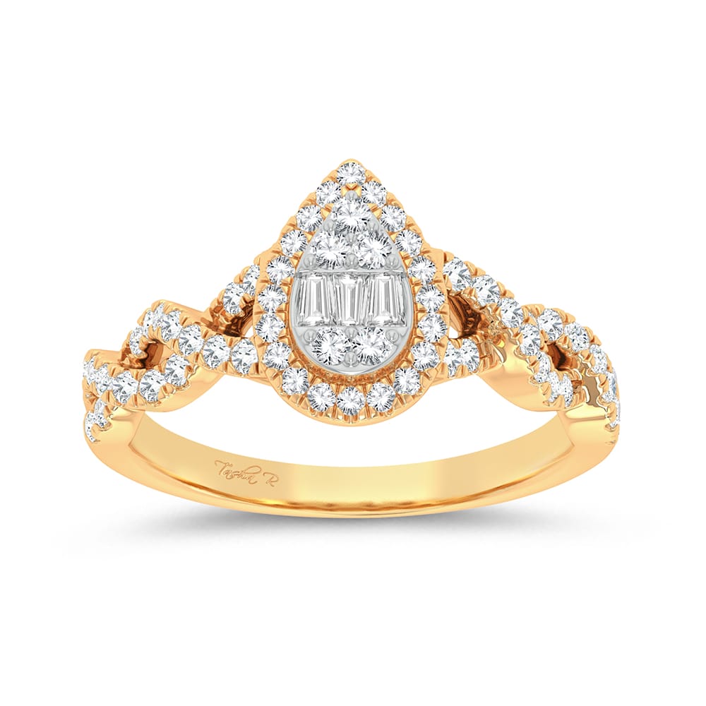 14K Yellow Gold 0.50Ct Fashion Ring