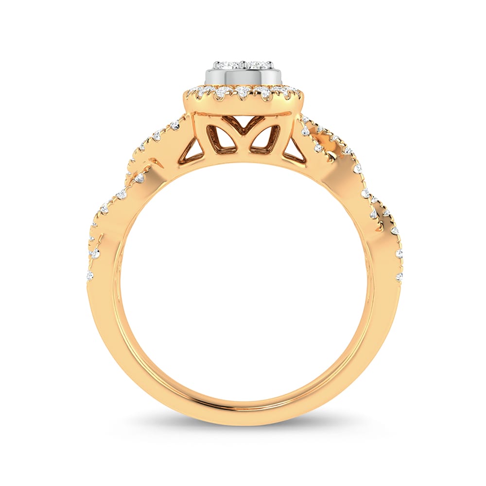 14K Yellow Gold 0.50Ct Fashion Ring