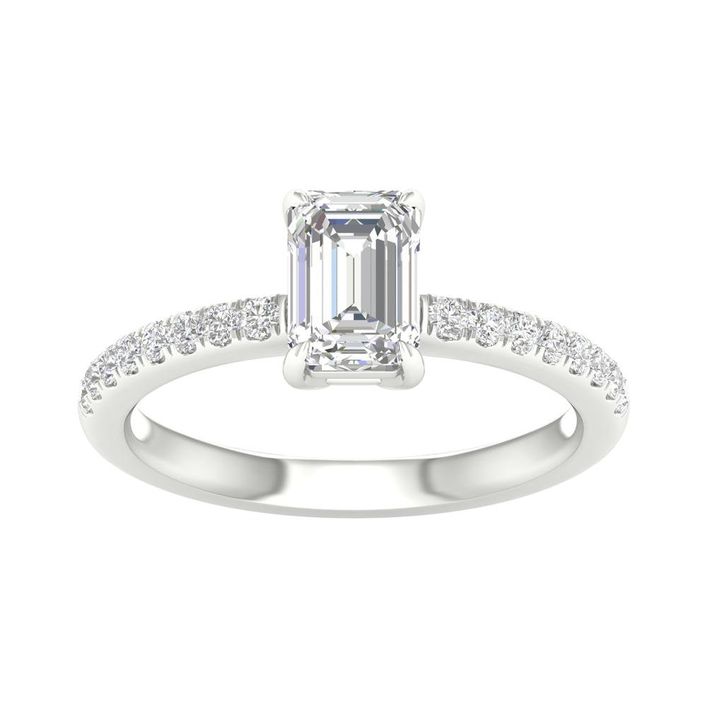 14K White Gold 1.16Ct Lab Grown Diamond Ring