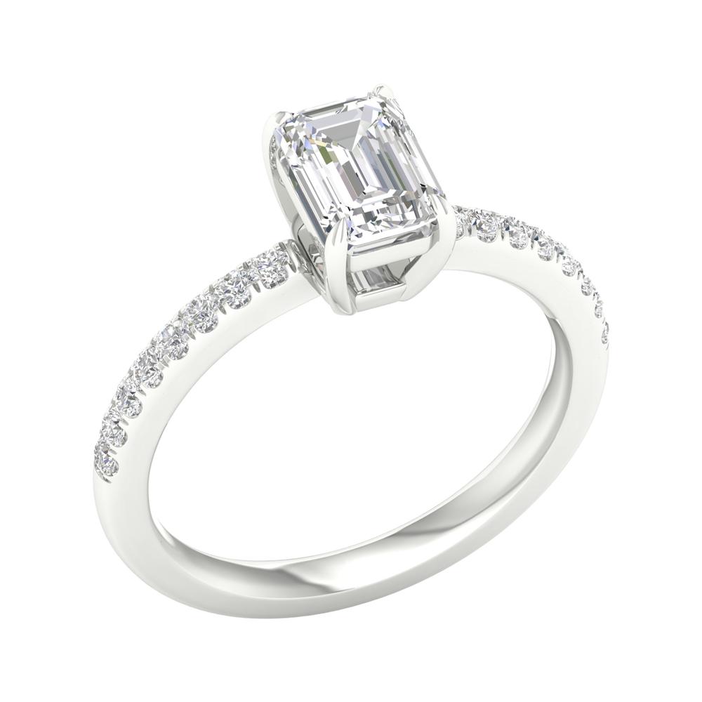 14K White Gold 1.16Ct Lab Grown Diamond Ring